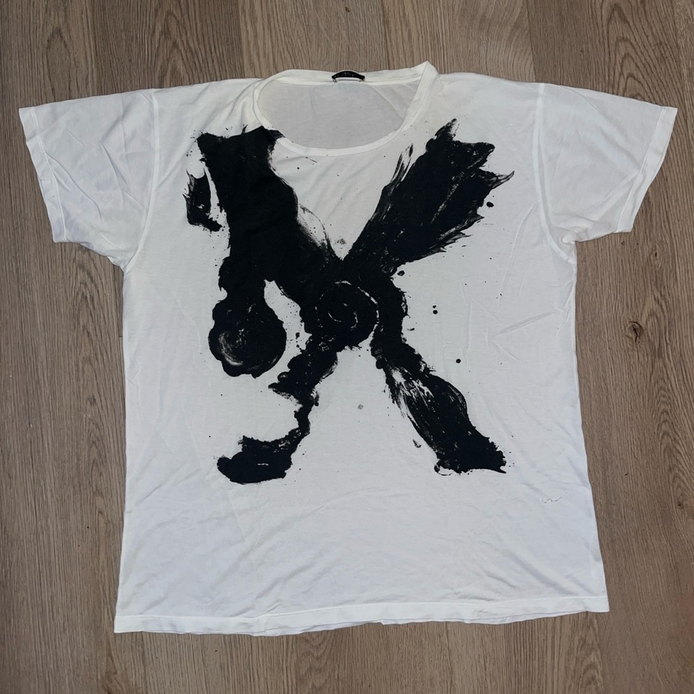 Saint Laurent X Print Black/White T-Shirt